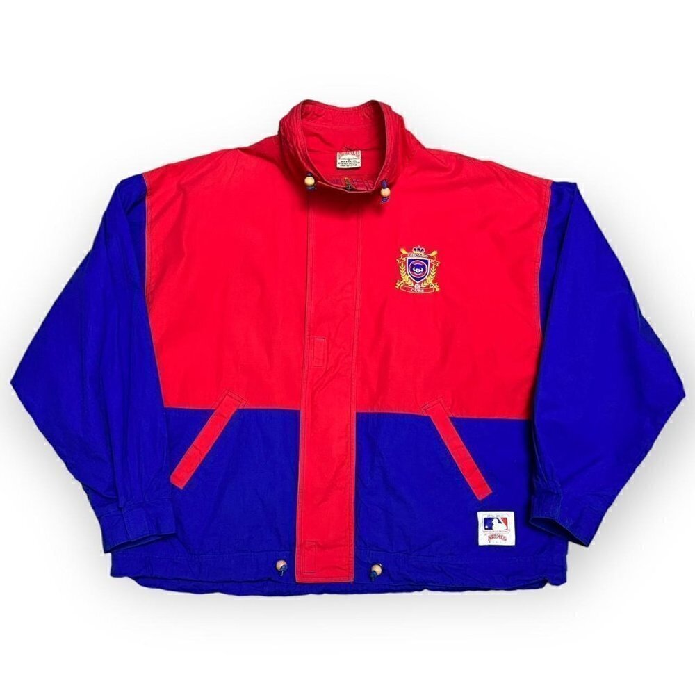 RARE Nutmeg CHICAGO CUBS Vintage 90s MLB Baseball Jacket - Mens XL